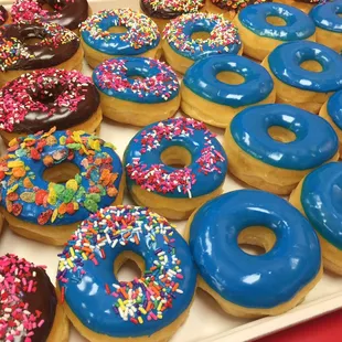 Good selection of donuts and delicious breakfast items can start your day with a beautiful smile on your face