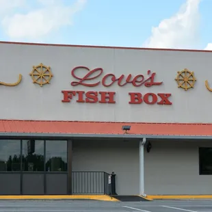 the front of the building