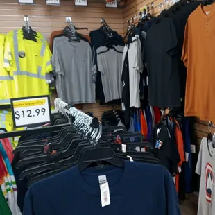 Shirts, hats, caps they got a lot of merch