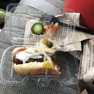 I love their roller grill sausage dogs!