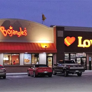 This is the building for the Love's Travel Center.  The Bojangles is attached.  Photo taken December 31, 2017.