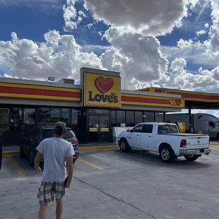 Beautiful day for Love's.. Love the clouds.