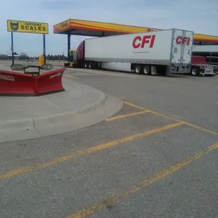 Scales and very busy fuel island