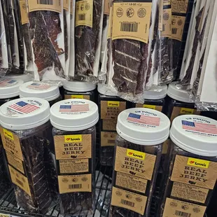 a display of packaged beef