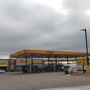 a gas station