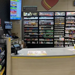 the inside of a store