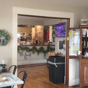 the dining area