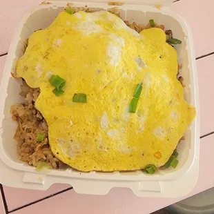 Adobe fried rice omelet