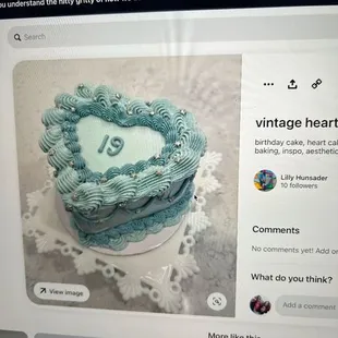 The picture of the cake I wanted for their reference.
