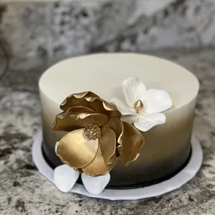 a close up of a cake