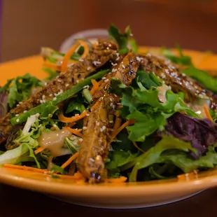 a plate of salad