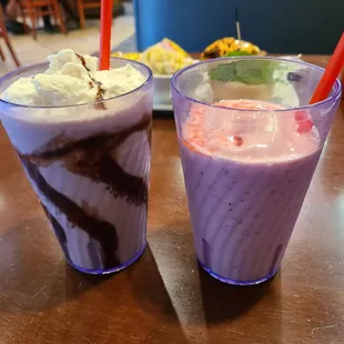 Chocolate Shake and Strawberry Pineapple Shake