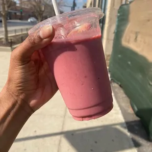 Raspberry Sunflower Smoothie