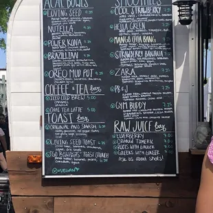 The menu on 04/03/22