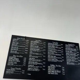 Large menu! Lots of Great options!