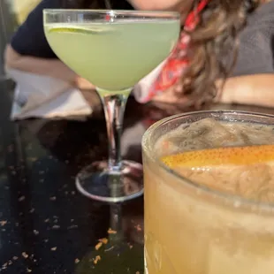 Oaxacan green machine and Deadbeat summer cocktails
