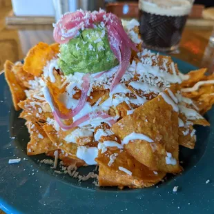 Chilaquiles + avocado