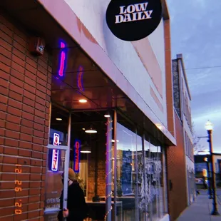 Store front. They have a sign now.