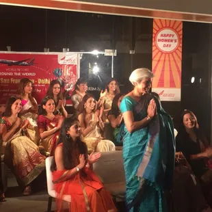 Air India all women crew flight event at SF! Congratulations to Air India team.