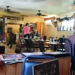 Kitchen theatre is open to dining area ... watch them prepare your food.