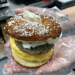 Pretzel Bagel Sandwich