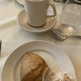 Scone with cinnamon butter