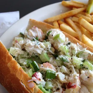 Dungeness Crab Roll. So fresh and delicious.