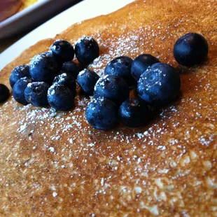 Blueberry lemon ricotta pancakes $12.50