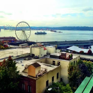 Our breakfast view from the upper floor at Lowell&apos;s.