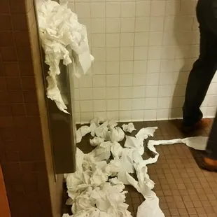 We have been to two weddings at the Lowertown Event center and disappointed both times...here is a picture of men&apos;s bathroom