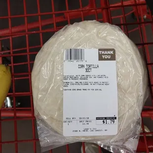 Steamed fresh tortillas.