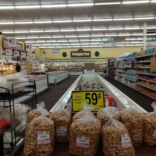 Grocery aisle.