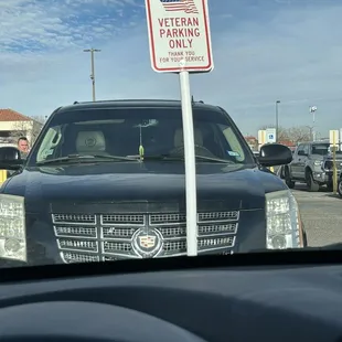 Veteran parking!