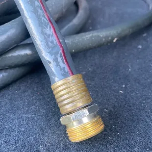 You can see here where the metal is coming apart on the socket