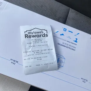 Here's the receipt they showed me