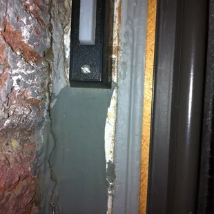 The "make do" necessary after the install was started