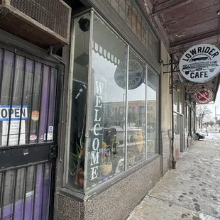 the outside of the building