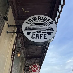 lowrider cafe sign
