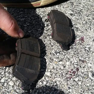 The 2nd set of incorrect brake pads