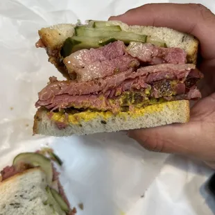 #1 on menu. Brisket sandwich.