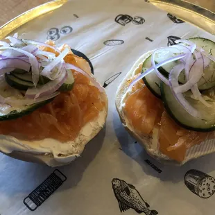 Lox and Bagel Sandwich