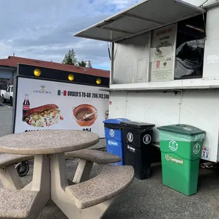 Front of food truck area