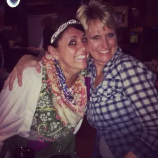 Hanging with my friend Linda at the Loyal