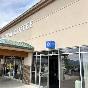 Entrance and signage