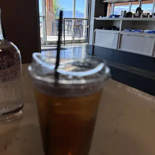 Black mango iced tea