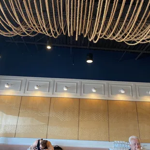 interior, sushi and sashimi