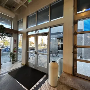 Inside the front entrance