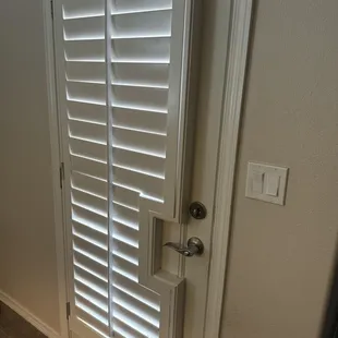 Back door shutters.