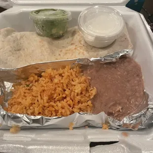 Chicken burrito