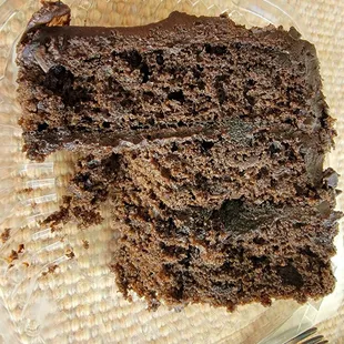 Chocolate cake as a consolation.